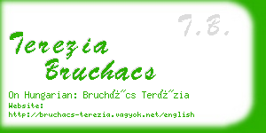 terezia bruchacs business card